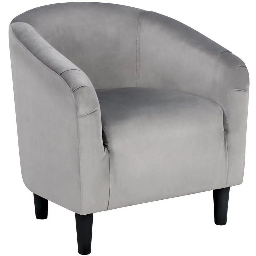 Ivory Polyester Boucle Accent Chair G92162