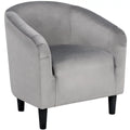 Ivory Polyester Boucle Accent Chair G92162