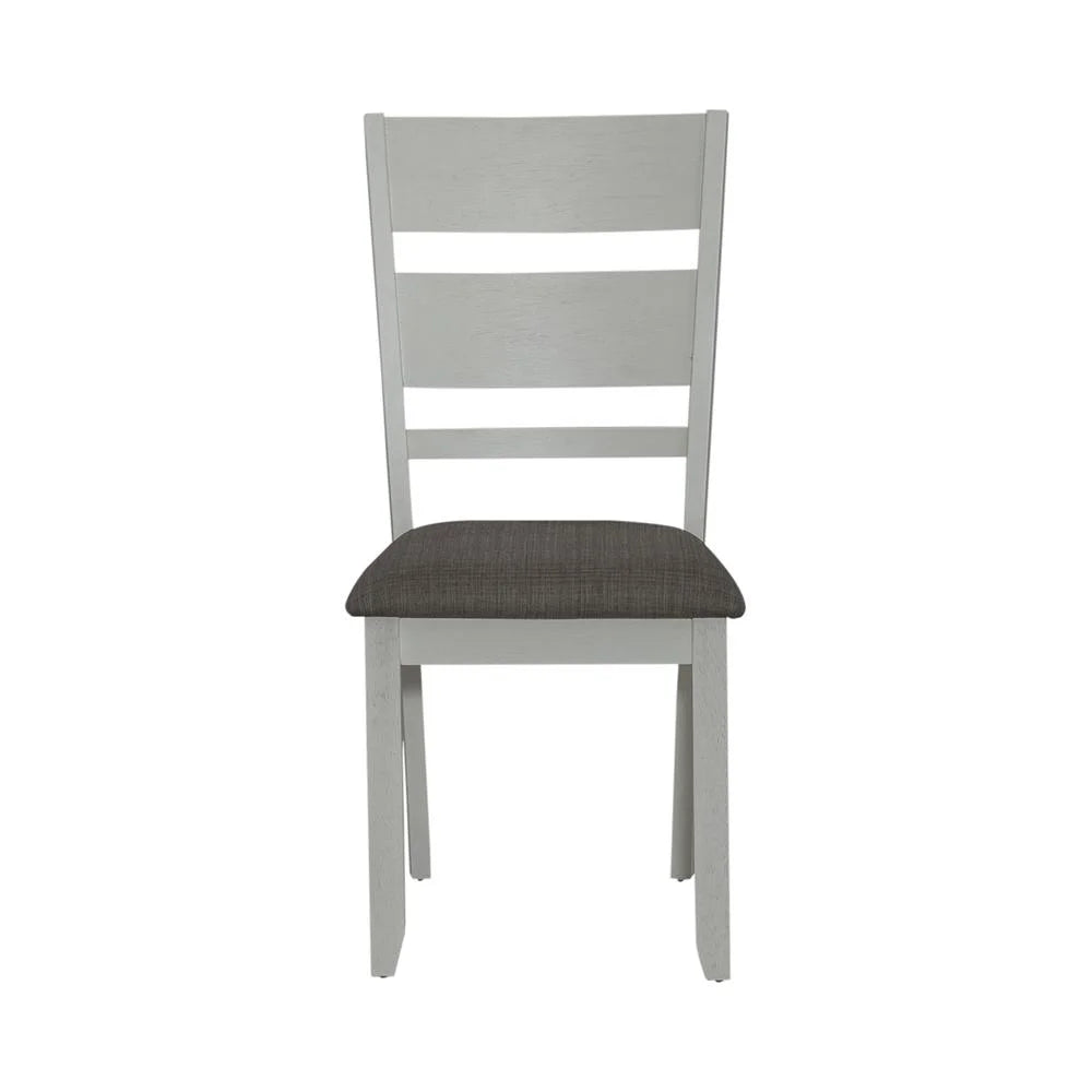 White Slat Back Side Chair Set of 2 F14244