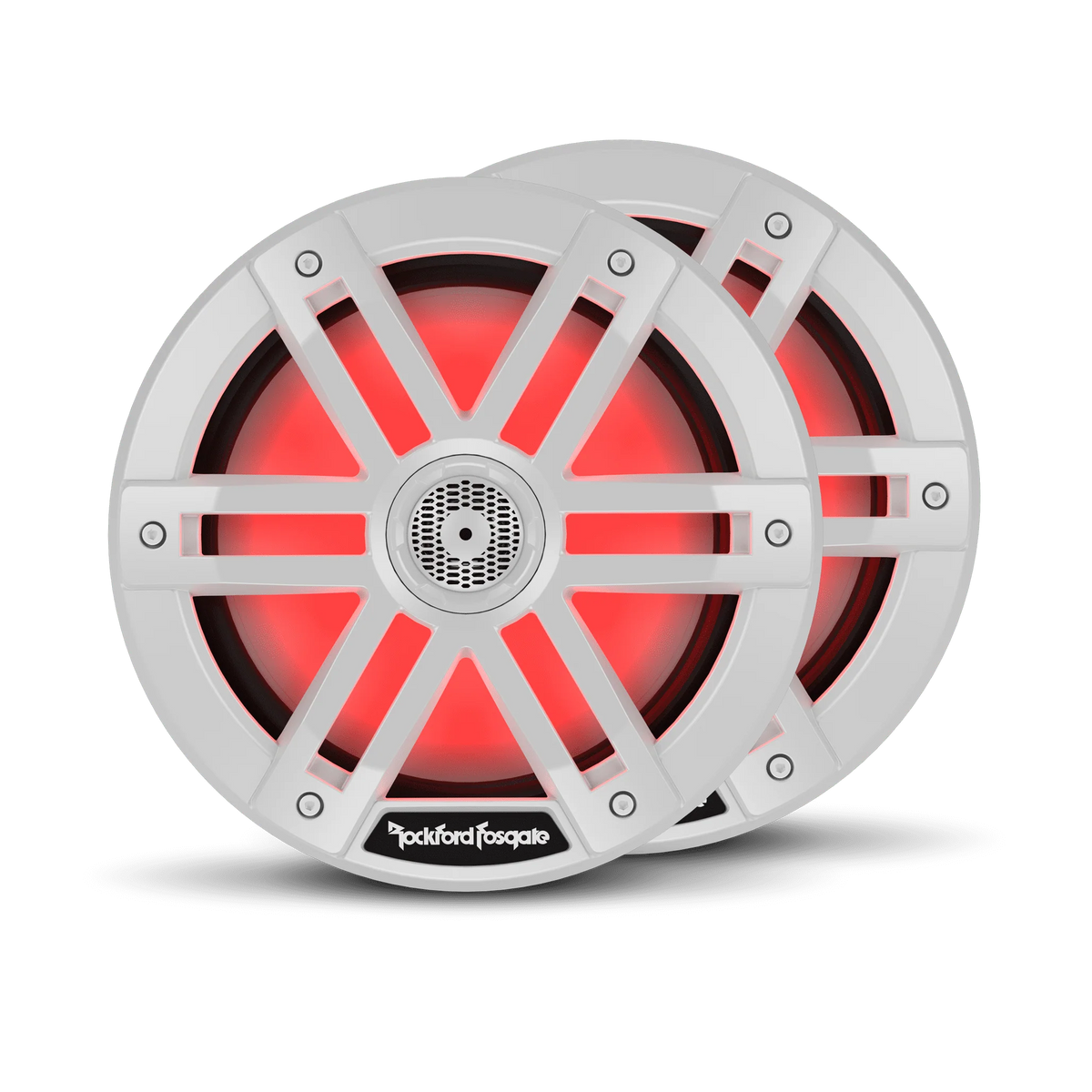 White 8” 2-Way Coaxial Marine Speakers (Pair) D3895