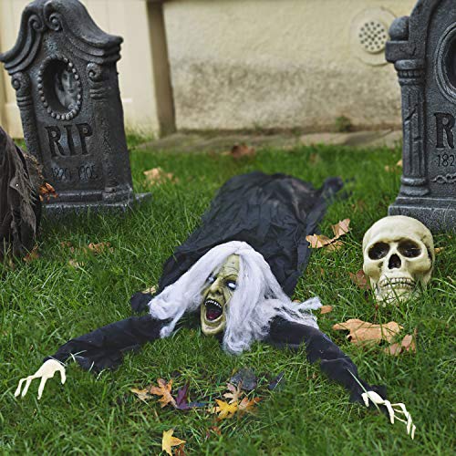 Halloween Zombie Witch Decoration with Bendable Arms E13860