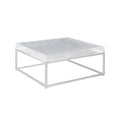 Contemporary Square Cocktail Table with Acrylic Top & Steel Frame K802