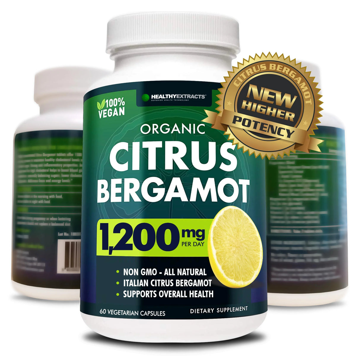 Citrus Bergamot 1200mg 60 Capsules Bergamot Extract K809924
