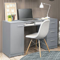 White 53 inch Office Desk with Drawers R586864