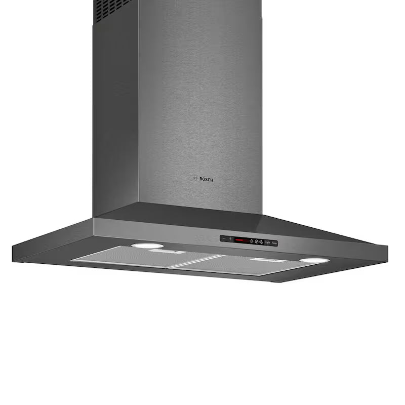 30 in. Black Stainless Steel Canopy Range Hood with Lights G5748