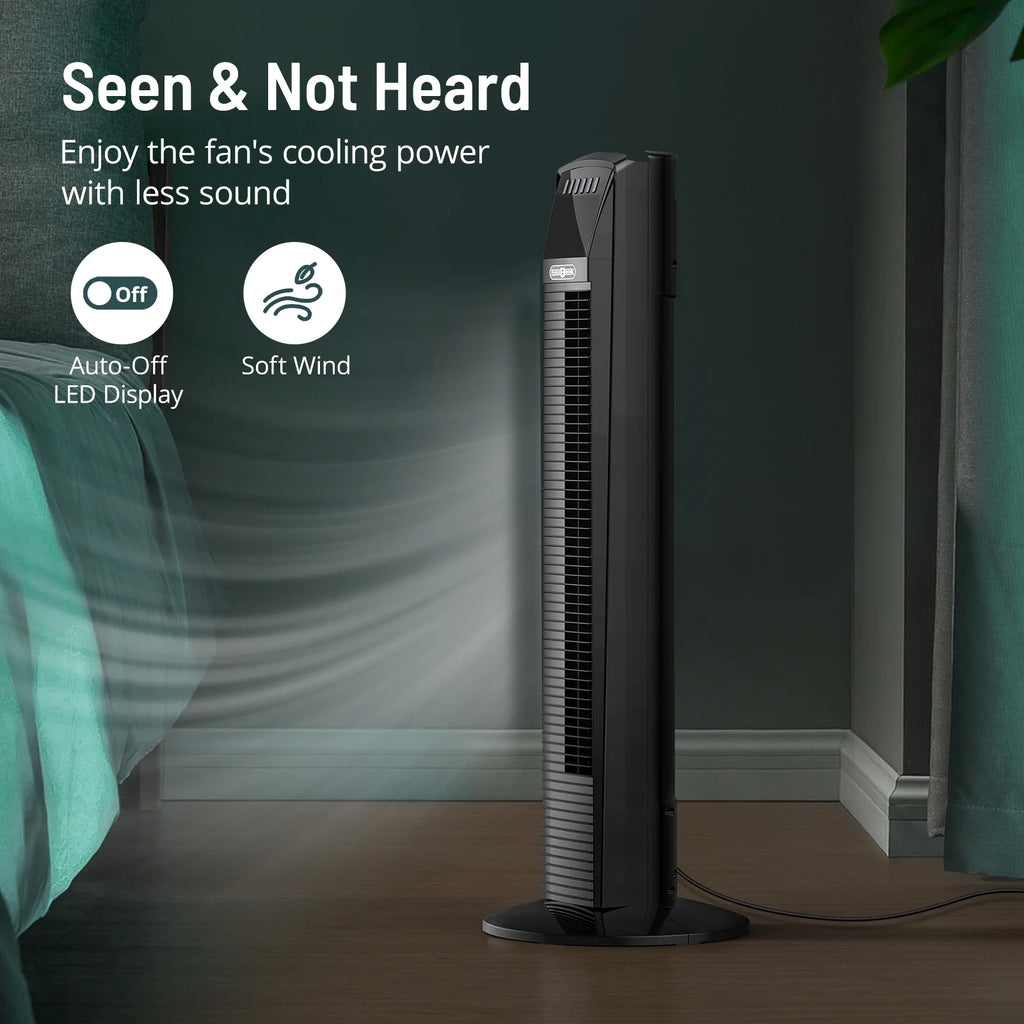 36 Standing Floor Fan with Remote, Oscillating Fan N817