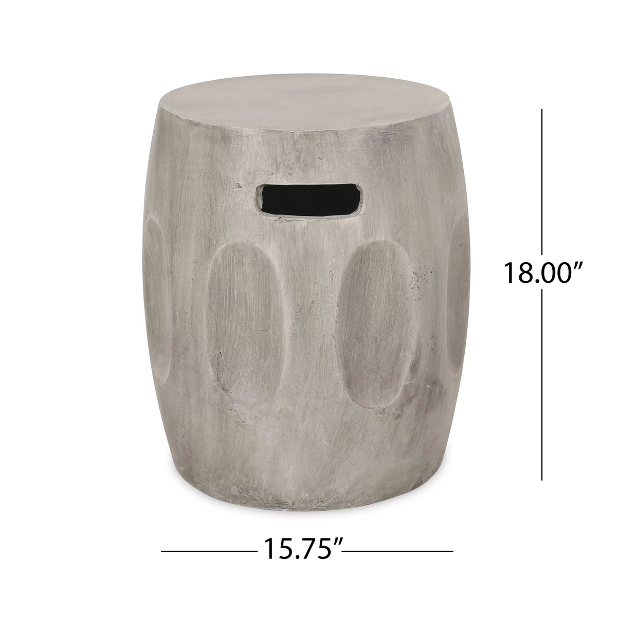 Contemporary Lightweight Concrete Accent Side Table L805517