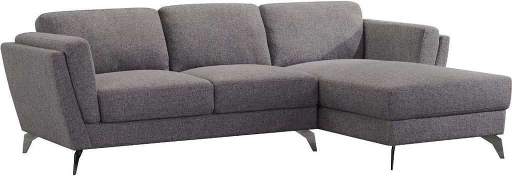 Gray Fabric Sectional Sofa A4087