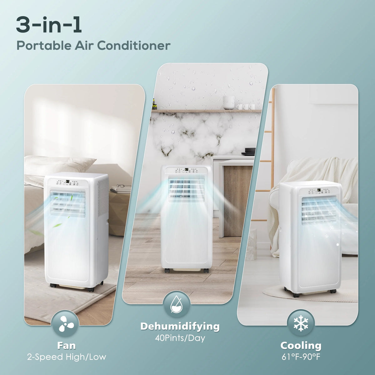 5000BTU Portable Air Conditioner 3 in 1 H722