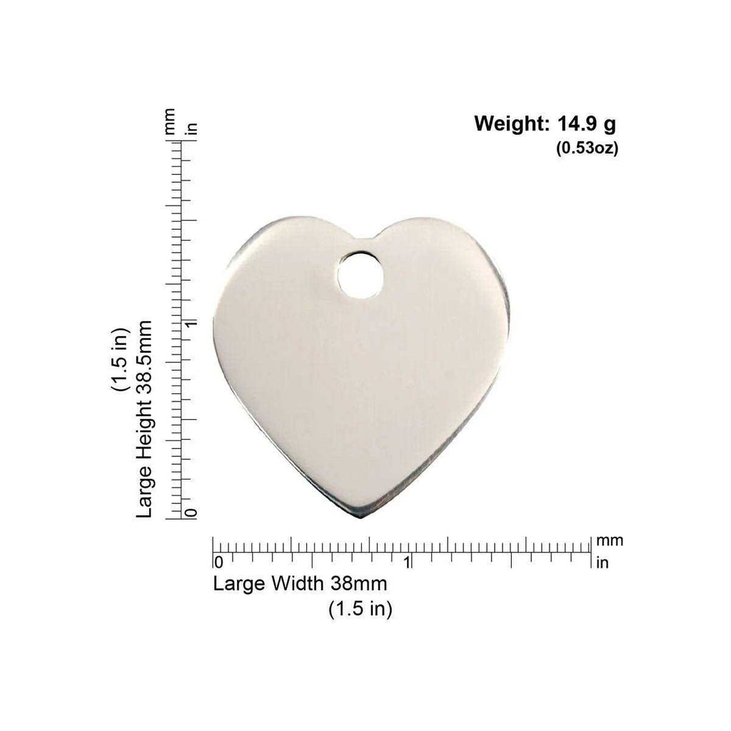 Heart Pet ID Dog Tags E972462