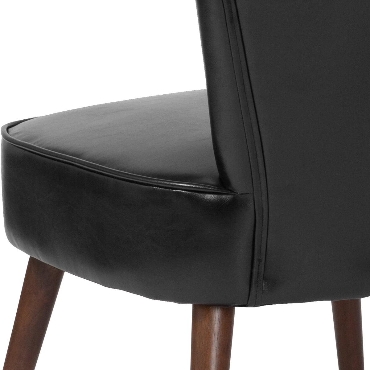 Black LeatherSoft Retro Chair Q129158