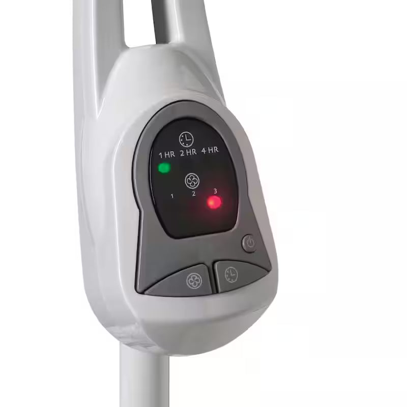 White 3 Speed Oscillating Pedestal Fan with Timer and Remote Control H9691