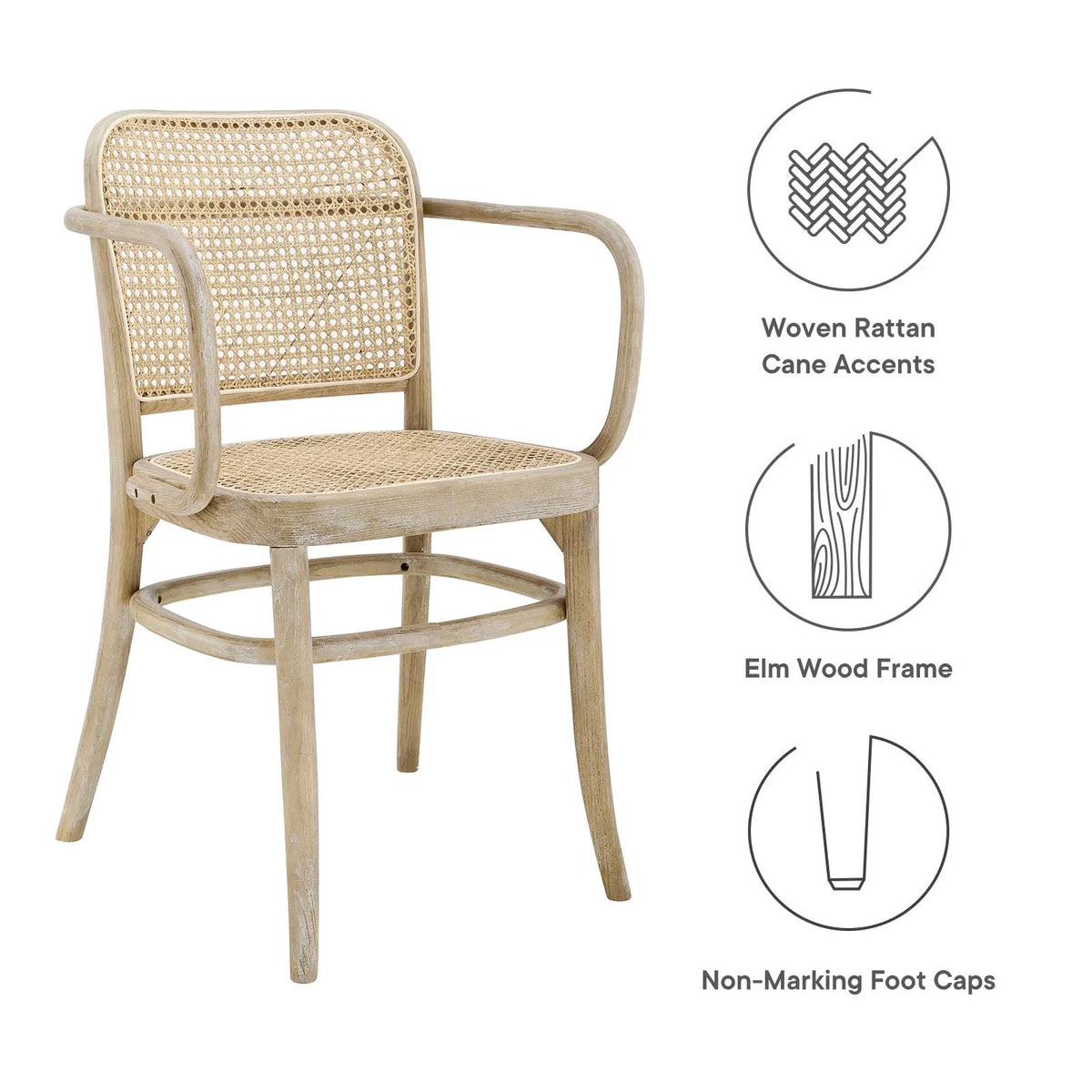 Gray Wood Dining Chair S772