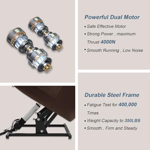 Large Power Lift Recliner Chair with Heat and Massage X211