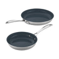 Stainless Steel Ceramic Nonstick Fry Pan Set Z18630