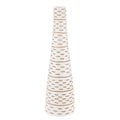 White Mango Tree Wood Bottle-Shaped Vase B3208