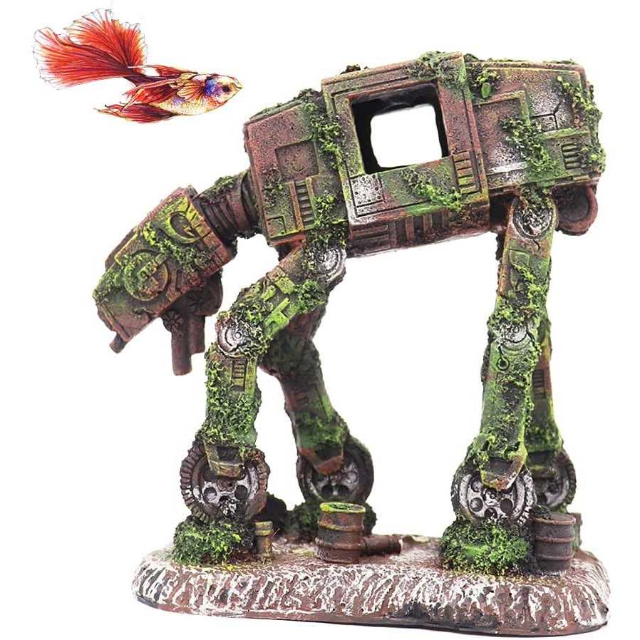 Aquarium Decorations Walking Land Tank Aquarium Ornament V79802