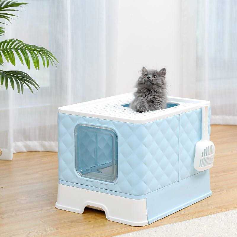Enclosed Anti-splash Cat Litter Box J1321