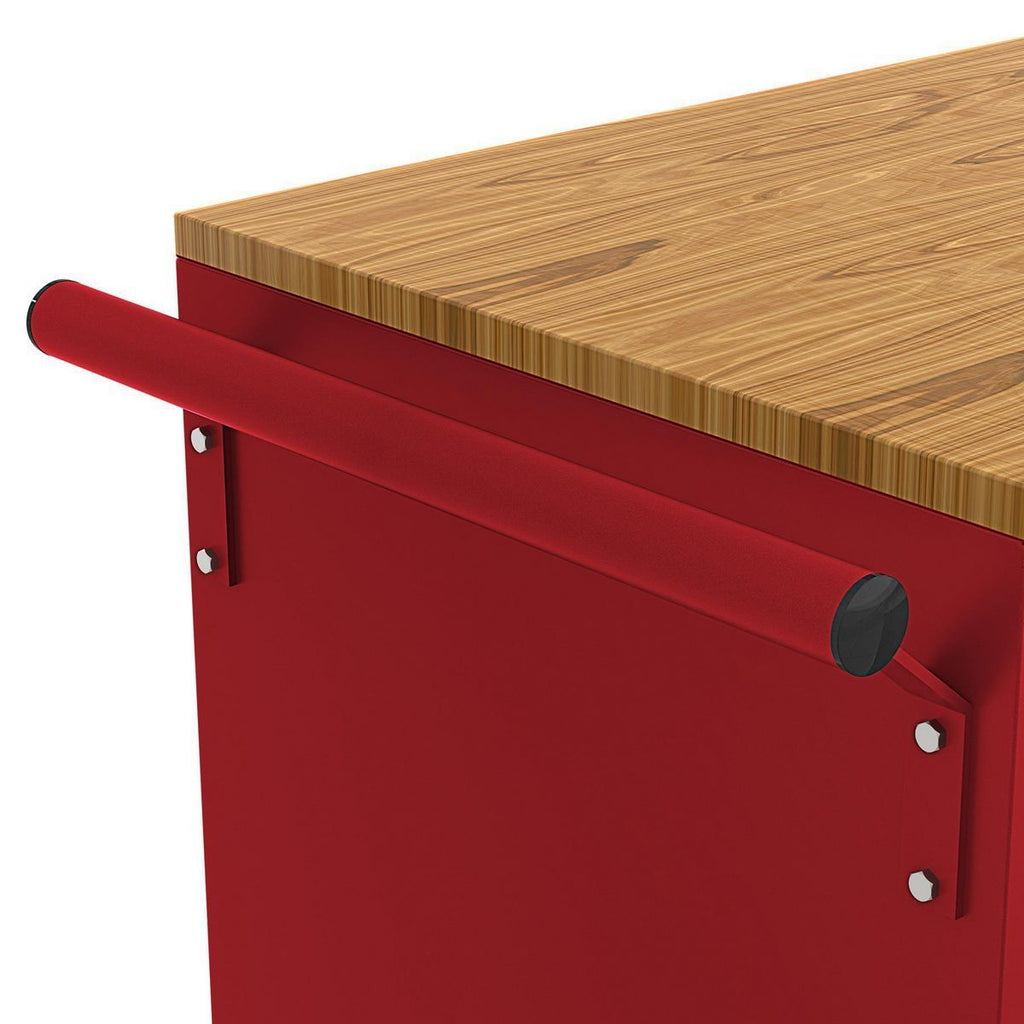 46 in. Mobile Workbench with Solid Wood Top A966