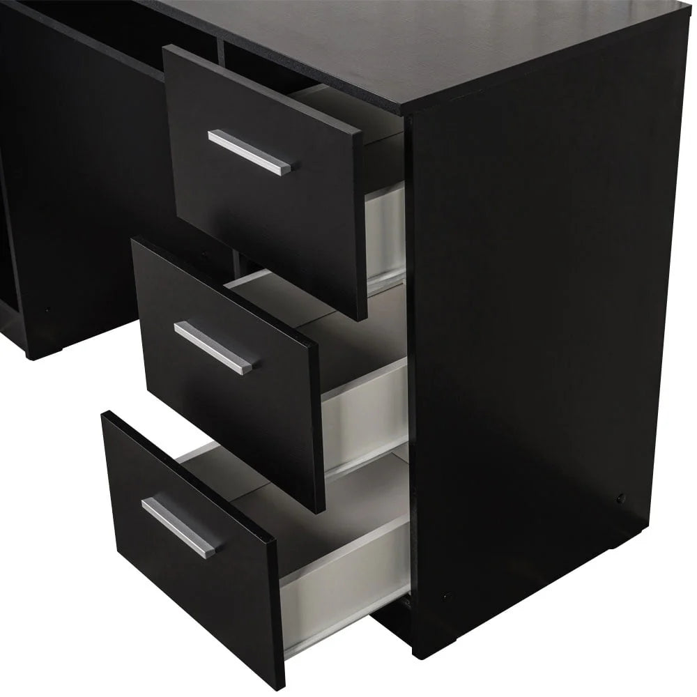 White 53 inch Office Desk with Drawers R586864