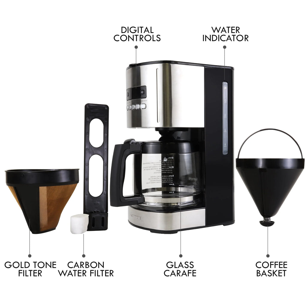 1.8L 12-Cup Programmable Drip Coffee Maker S65586