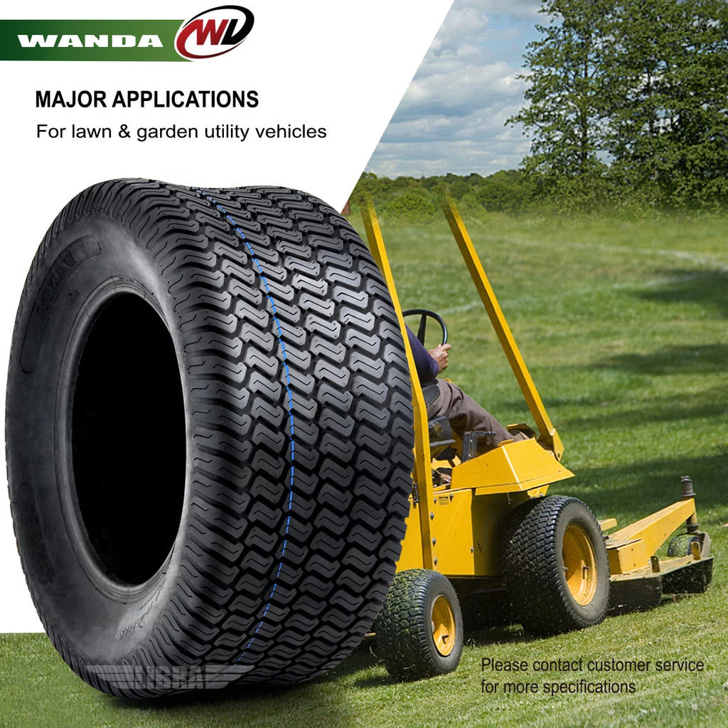 Set of 4 Lawn Mower Turf Tires 16x6.5-8 Front & 23x9.5-12 Rear W94592