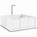 Dog Playpen with Pee Pad and Adjustable Height Door F2206