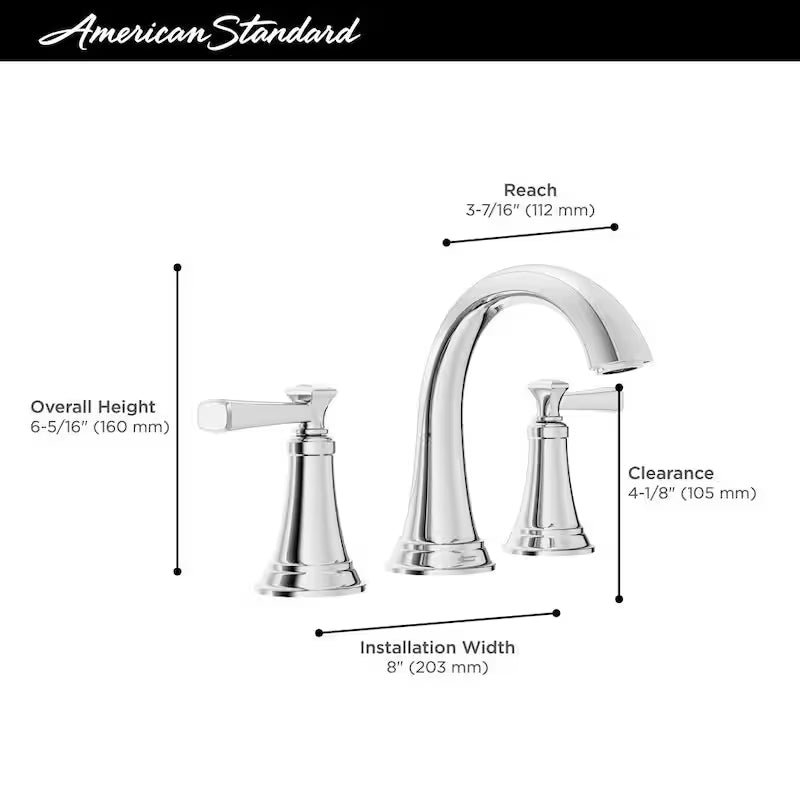 8 in. Widespread 2-Handle Bathroom Faucet in Brushed Nickel N597741