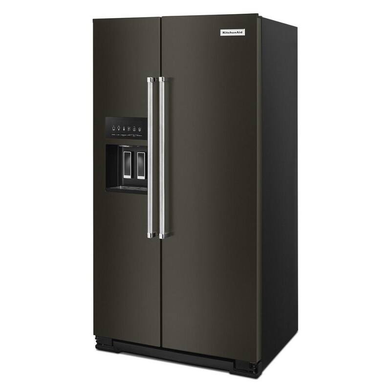 Black Stainless Steel Counter Depth Side by Side Refrigerator X899