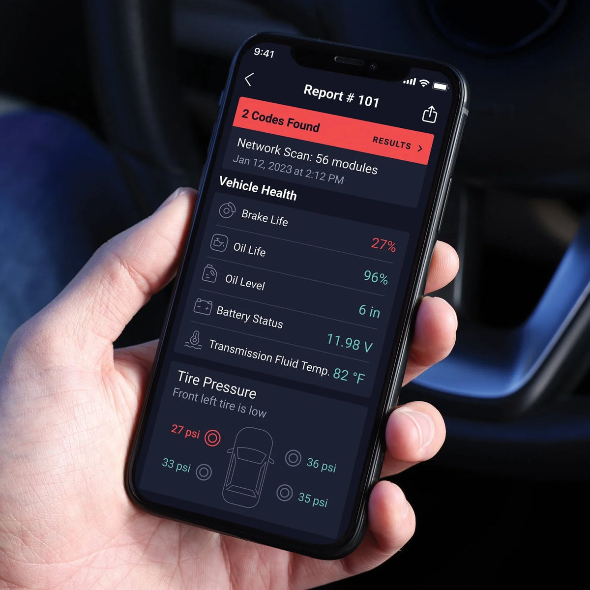 Bluetooth Scan Tool for OBD2 Vehicles F71715