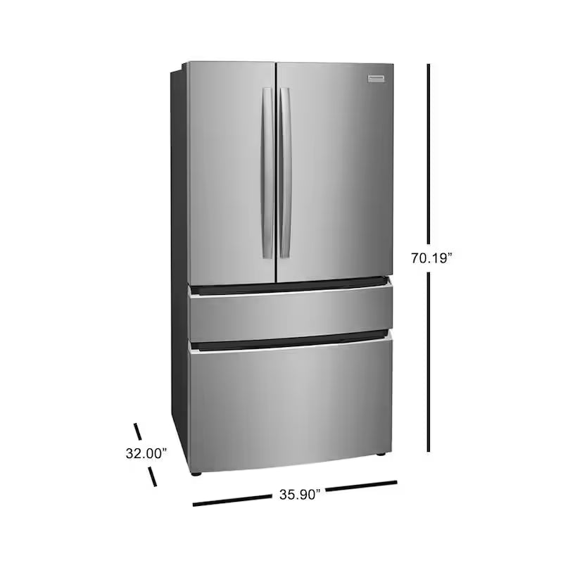 21.4 cu. ft. 4-Door French Door Counter Depth Refrigerator in Stainless Steel O5393