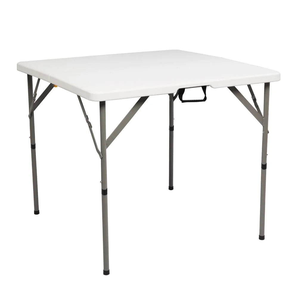 4 Ft White Round Folding Plastic Dining Table K9572