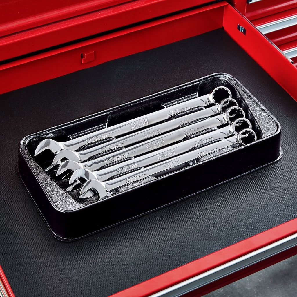 Metric Combination Wrench Set, 5 Piece Y54741