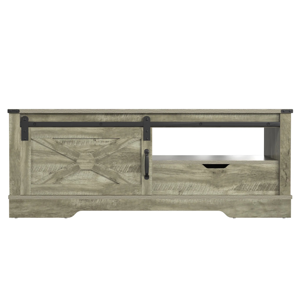 Light Gray Rectangular Coffee Table A147