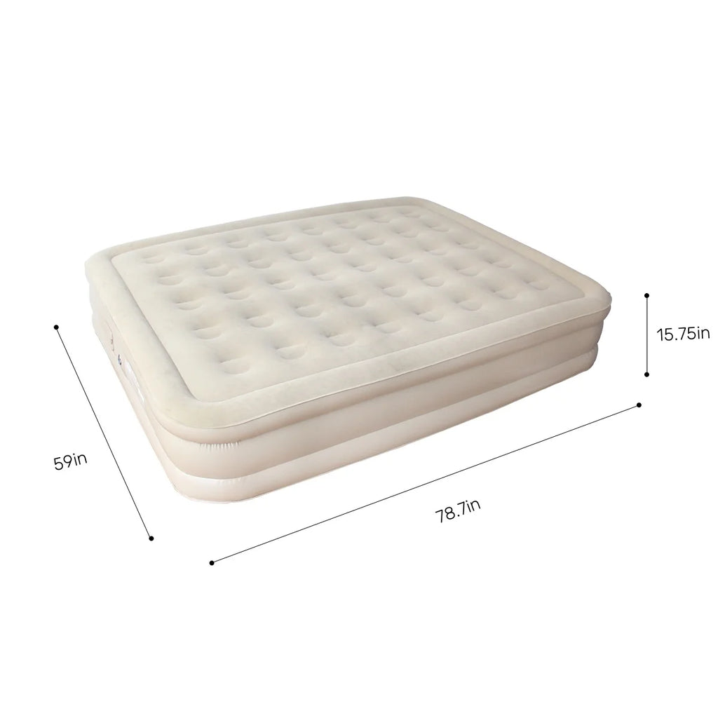 Inflatable Queen Air Mattress with Built-in Pump U910707