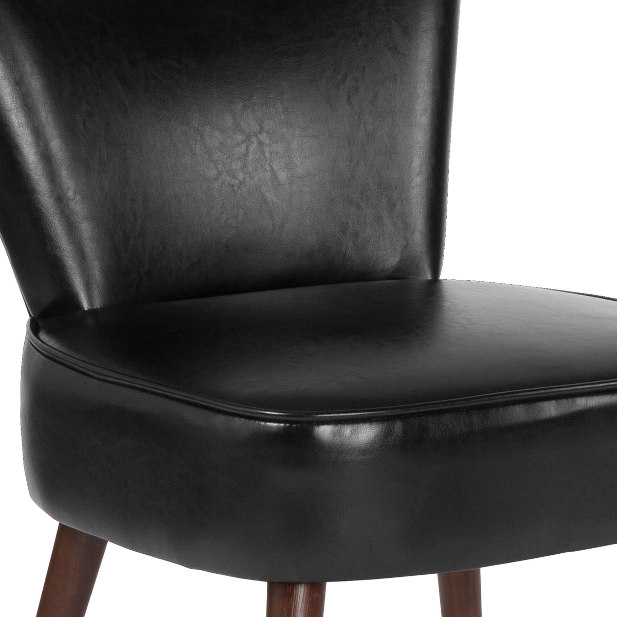 Black LeatherSoft Retro Chair Q129158