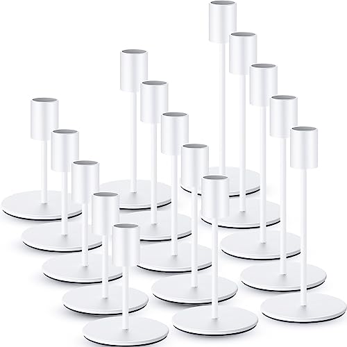 36 Pcs Matte Black Metal Candle Holders P637