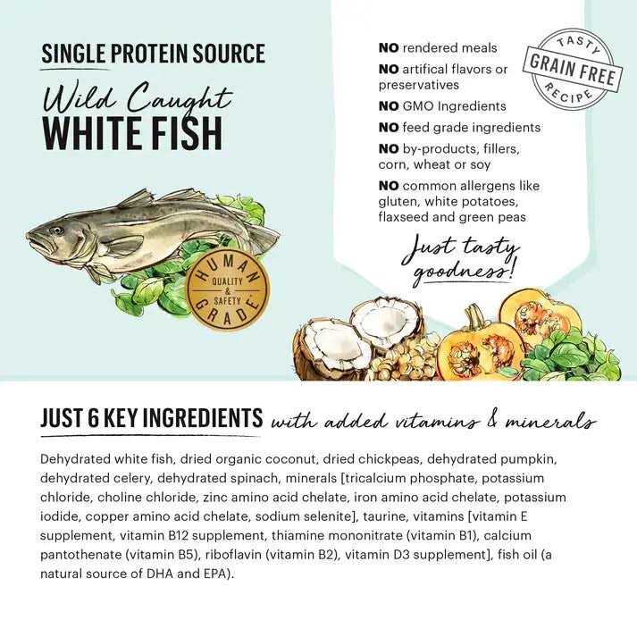 Dehydrated Limited Ingredient Fish Dog Food X860606