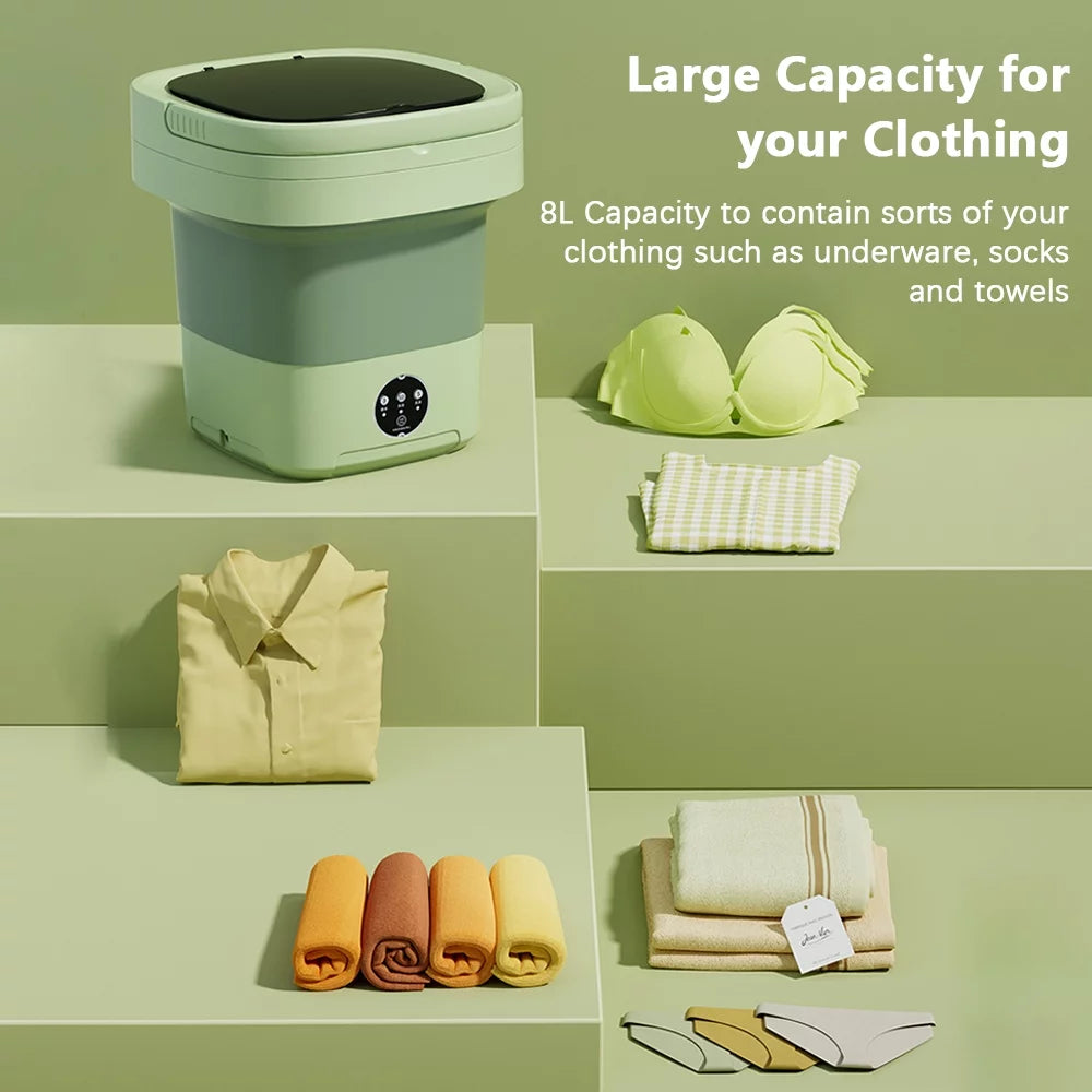 8L Portable Mini Washing Machine with UV Sterilization B889813