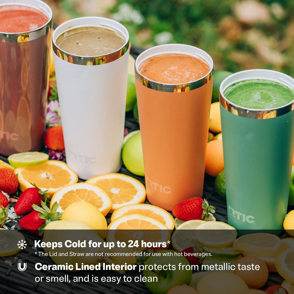 28 oz Ceramic Lined Tumbler with Straw Lid G54843