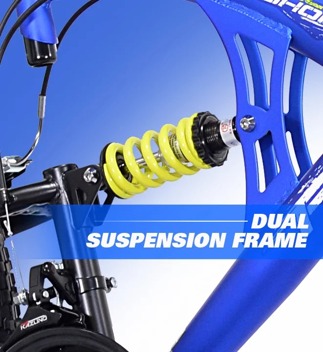 Blue Dual Suspension Mountain Bike P46099