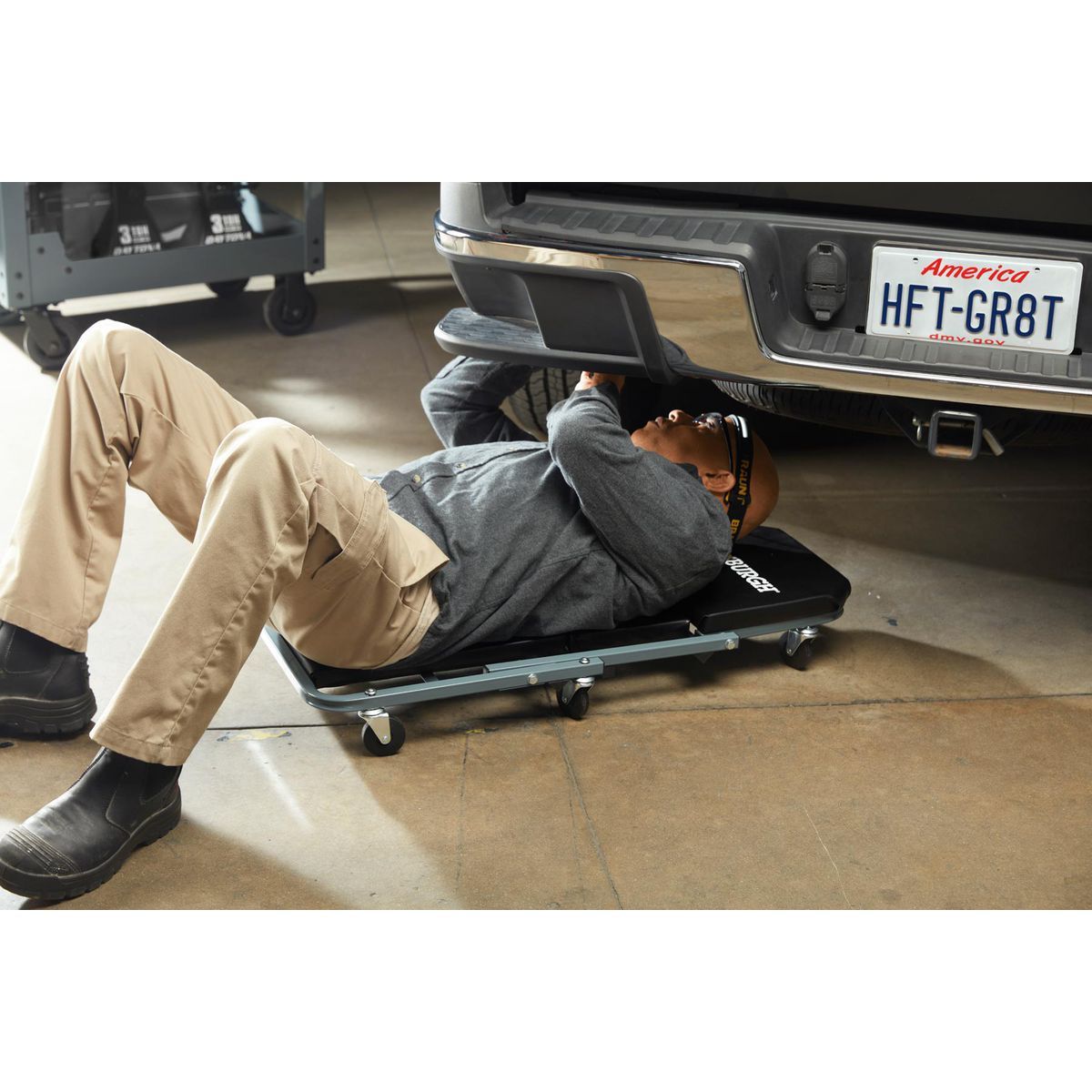 2-in-1 Mechanics Seat and Creeper F8819