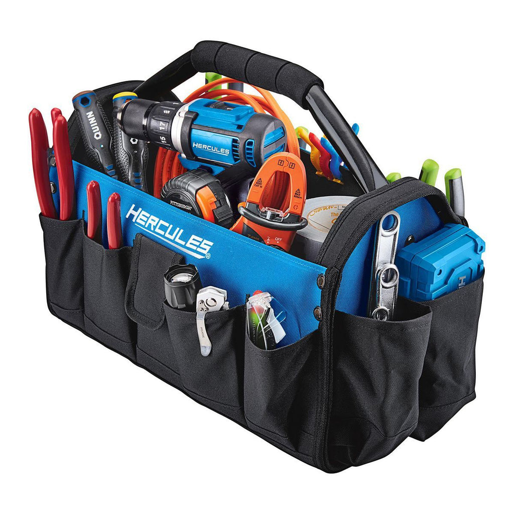 17 in. Tool Tote with 19 Pockets E592284