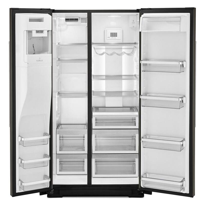 Black Stainless Steel Counter Depth Side by Side Refrigerator X899