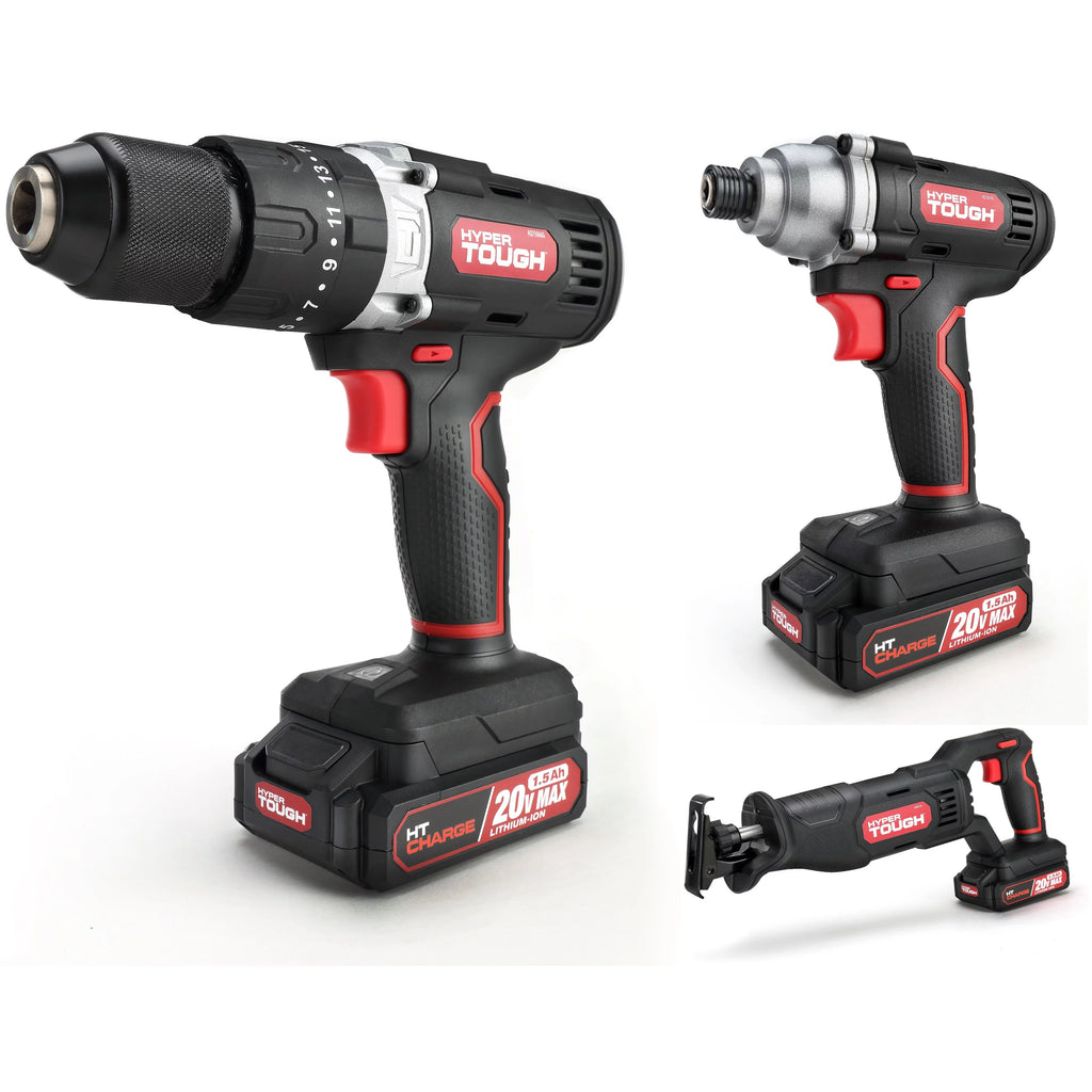 20V Impact Driver 2-Speed Hammer Drill and Reciprocating Saw Bundle O691
