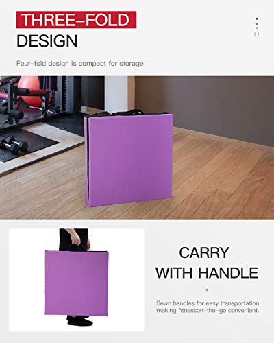 Portable Foldable Gymnastics Tumbling Mat with Carrying Handles G724481