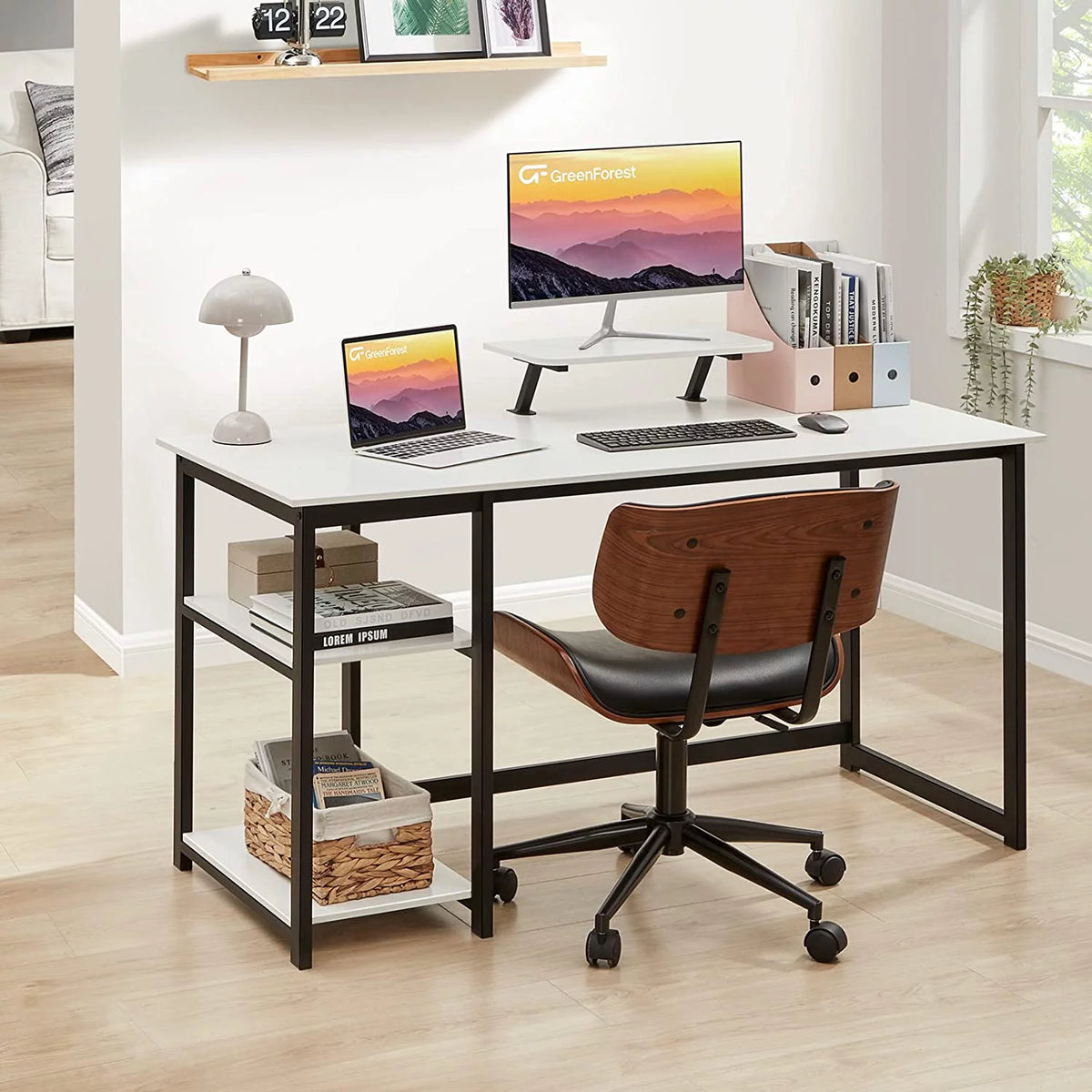 39 inch Computer Desk with Monitor Stand M43051